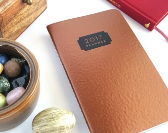 2017 Planner — Hammered Copper — Minimalistic Planner — 5" x 8"