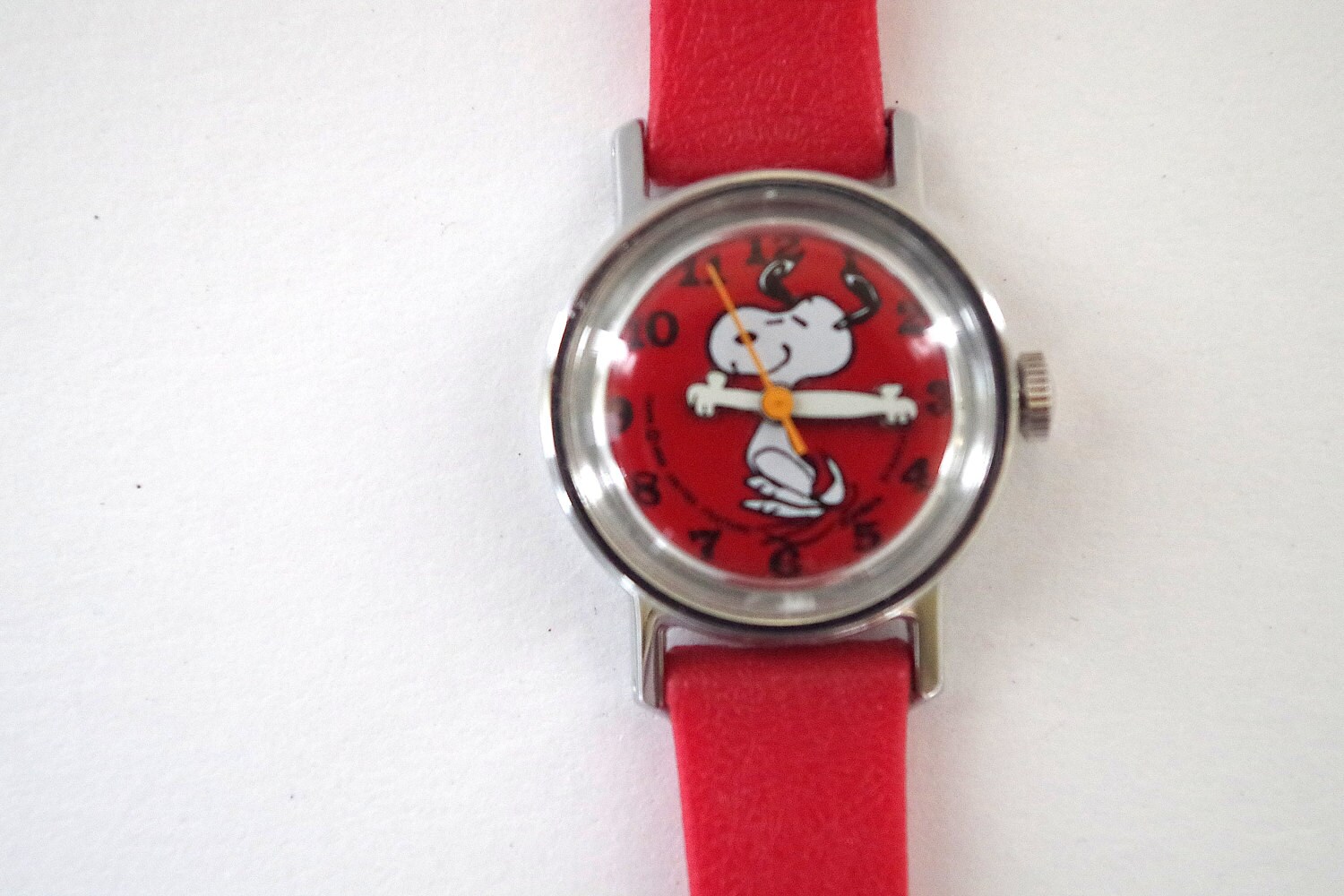 Vintage 1958 Peanuts Snoopy Windup Timex Wrist Watch with
