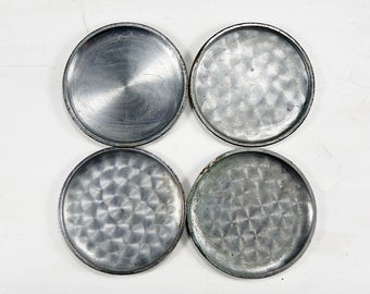 Vintage Pocket Watch Back Lids - set of 4 - c209