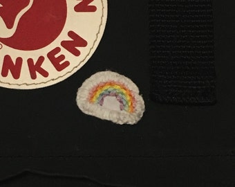Pastel Rainbow Emboidered Patch Pin