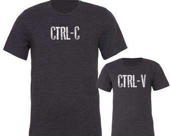 ctrl c and ctrl v shirts