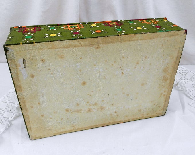 Vintage French Mid Century 1960s Green Fabric and Wooden Sewing Box Large Size with Compartments, Retro Crafting, Haberdashery, Dress Making Vintage French Mid Century 1960s Green Fabric and Wooden Sewing Box Large Size with Compartments, Retro Crafting, Haberdashery, Dress Making