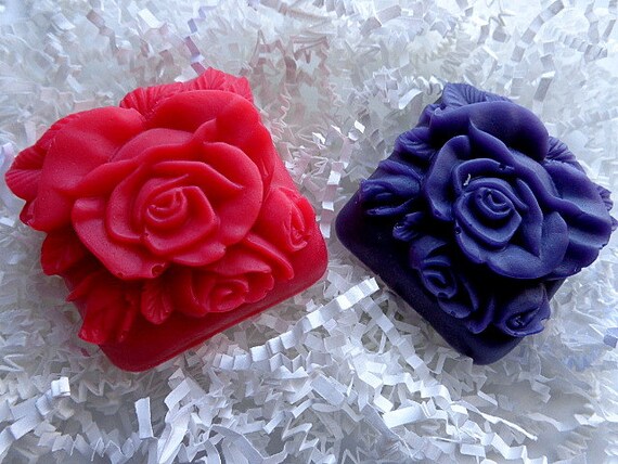 2 Roses Soap Bars T Soap Set Rose Soaps In Choice Of