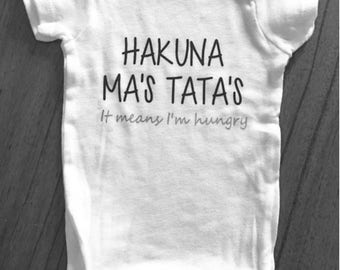 Hakuna Ma's Tata's Baby Onesie