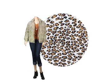 Small Silk Leopard Print Padded Bomber Jacket by Clio // Silk Bomber Jacket // E98