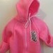 VTG Obion Pink Sleeper Winter Snow Suit Sz 0-9M Teddy Bear