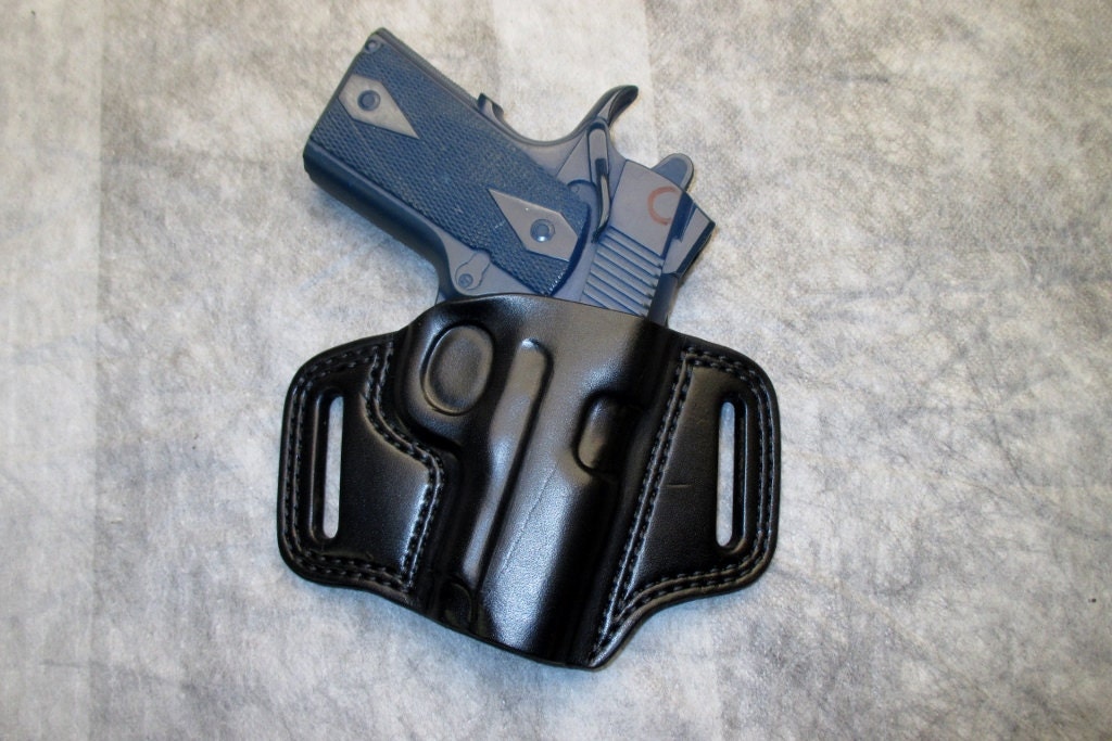 1911 OWB Pancake Holster Leather Made to Order Black Brown