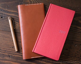 Hobonichi Weeks planner cover in superior quality American bridle leather