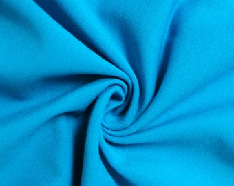 Peacock 60" Rayon Nylon Spandex Stretch Heavy-Weight Ponte Roma Fabric by the Yard - Style 695