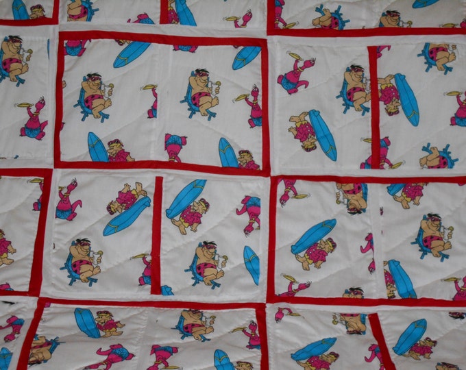 Toddler Cartoon Quilt, Child Cartoon Quilt, Nursery Cartoon Quilt, Throw Quilt