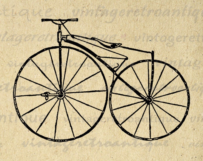 Printable Graphic Antique Bicycle Velocipedes Image Digital Download Vintage Clip Art Jpg Png Eps HQ 300dpi No.2909