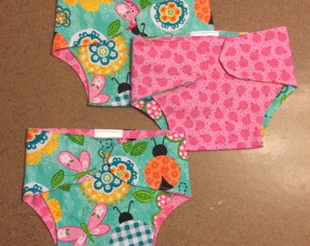 Ready to ship doll diapers