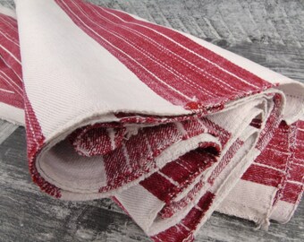 French Grain Sack Upholstering fabric Antique linen roll Vintage linen Stairrunner Tablerunner