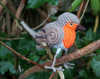 Crochet Amigurumi Pattern Robin Bird PDF Ebook