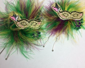 mardi gras hair accessories