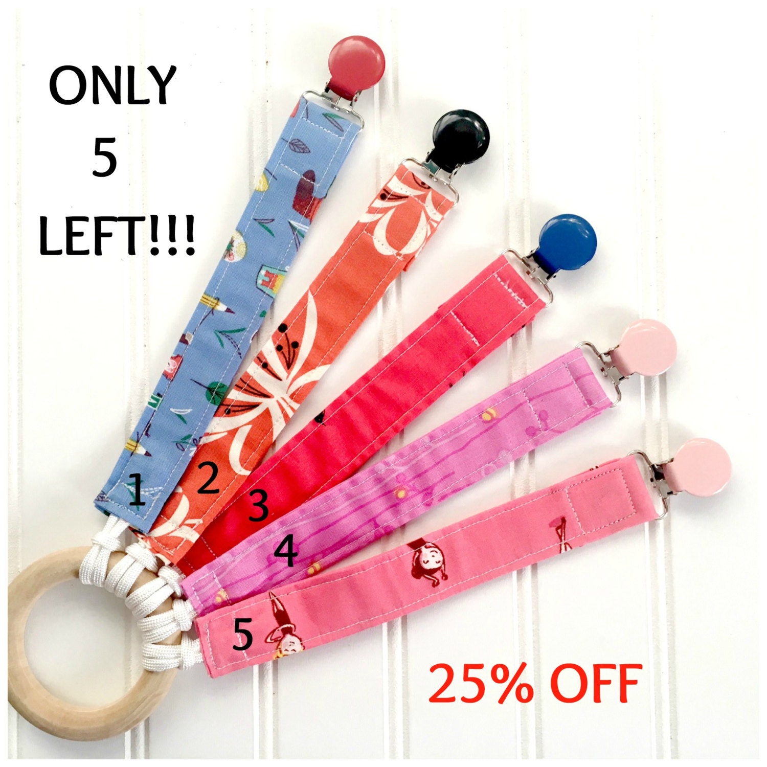 White Organic teething toy Natural wooden baby by FairyOfColor