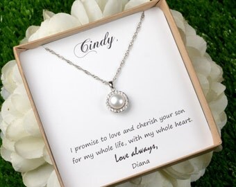 Mother in law gift , mother in law wedding gift , mother of the bride gift,mother of the groom gift ,mother daughter necklace, wedding gift
