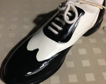 Enesco Saddle Shoe Ceramic Bank Made in Taiwan R.O.C.