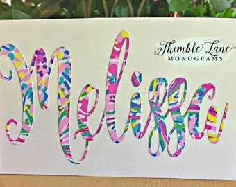 VINYL NAME DECAL - Yeti Cup Decal - Champagne Glass Decal - Wine Glass Decal - Name Decal for Cups- Tumbler Decal - Cup Decal - Name Decal