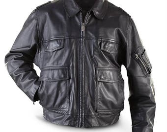 German Military Police Leather Jacket