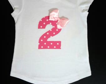 2nd Second Birthday girl Princess top / t-shirt, Birthday top, 2nd Birthday outfit, girls Birthday t-shirt