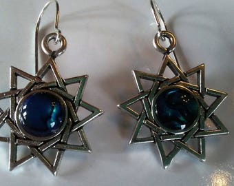 Nine Pointed Star Earrings E10523