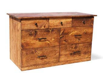 Solid Wood Rustic Dresser | Home & Living | Bedroom Furniture | Rustic and Modern Chest of Drawers | Wood Bedroom Furniture | Simple Dresser