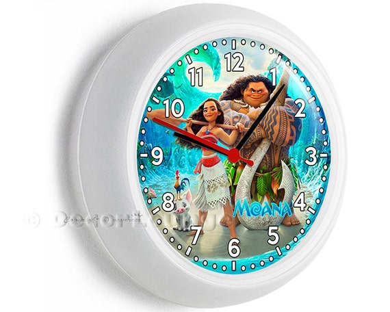 Colorful Disney Moana  Decorative Bedroom Clock