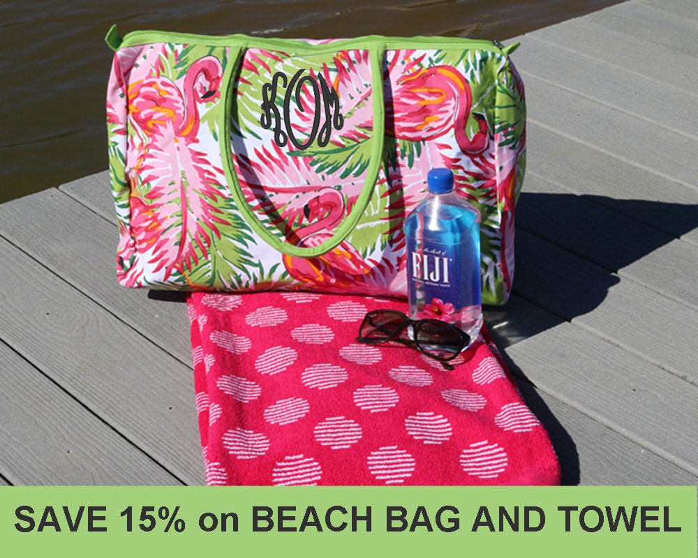 Beach Bag Beach Towel Monogrammed Beach Towel Monogrammed