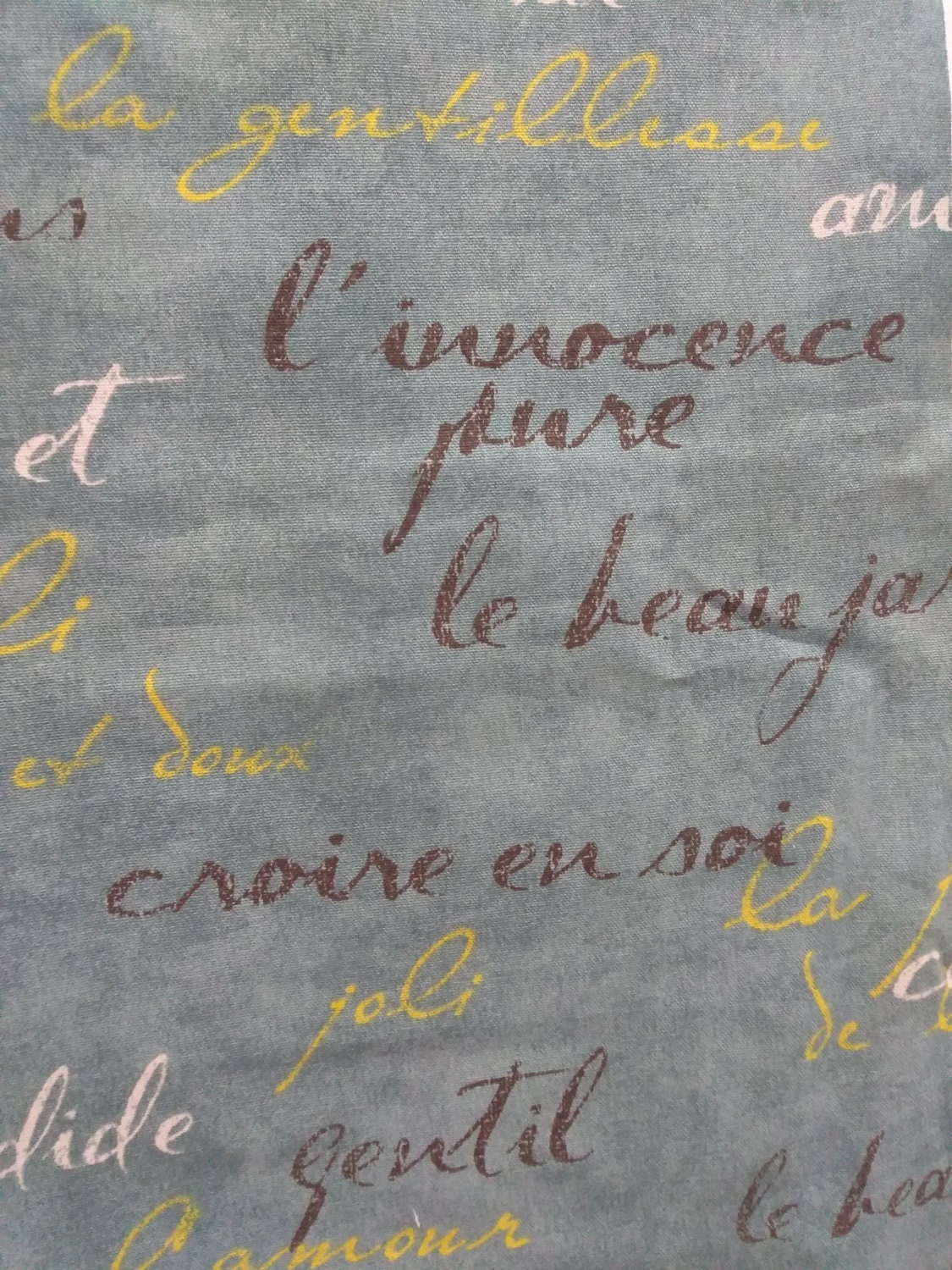 Turquoise Blue Modern Upholstery fabric by the yard/ Waverly French