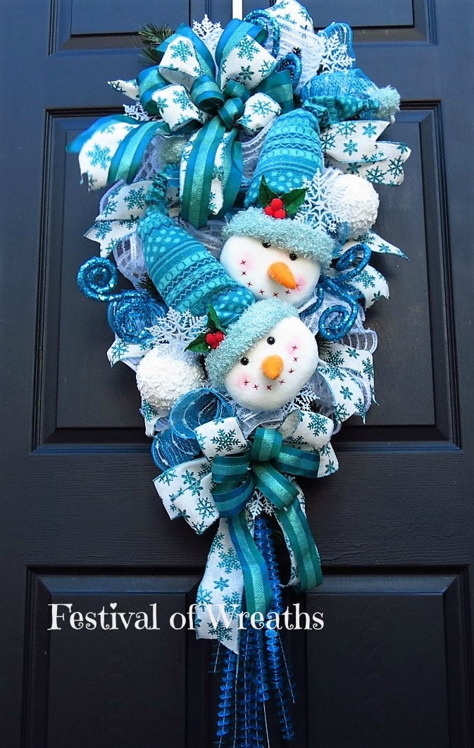 christmas wreath swag christmas front door wreath snowman christmas wreath swag christmas front door wreath snowman