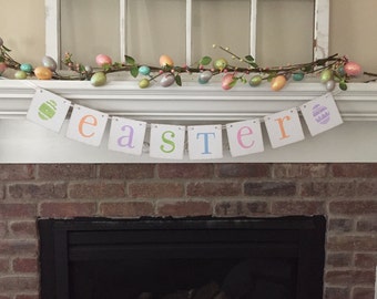 Easter Banner Easter Garland Spring Banner Easter Decor Easter Decoration