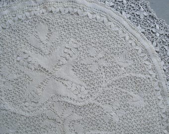 Antique Maltese lace tea cosy cover