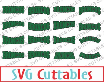 Broncos Layouts, SVG, DXF, EPS, Broncos Mascot, Digital Cut File