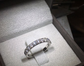 Wedding Ring 14k White Gold Wedding Band - 0.75 Carat Weight F Vs Diamonds #j99930 FREE SHIPPING