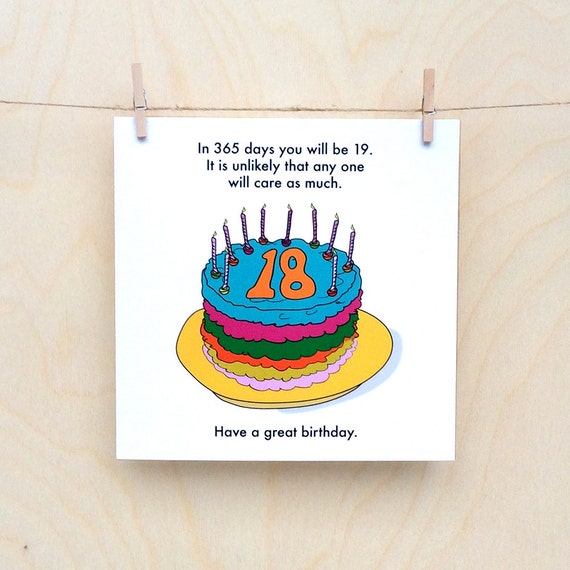 Funny 18th birthday card funny 18 rude 18th 18th birthday