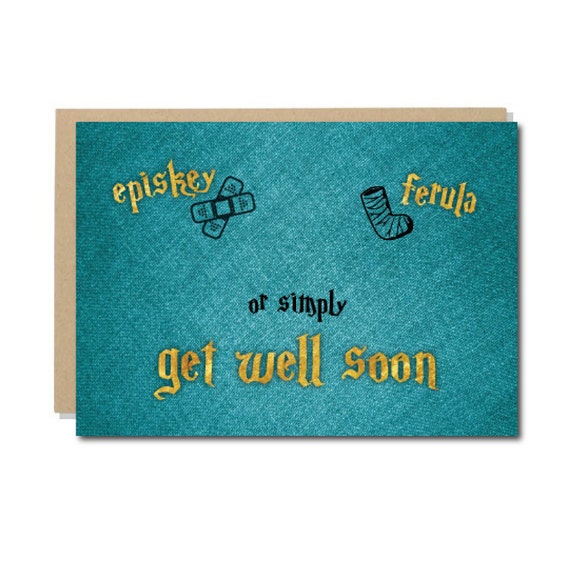 Harry Potter Get Well Card Geek Get Well Cards Geek Feel