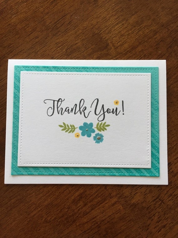 Unique 100 Thank You Greeting Card Handmade