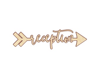 Wedding Reception Directional Sign - Reception Sign - Wedding Reception Signage - 190204