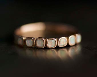 White Opal Band Ring. Opal Ring. Gold Opal Ring. Opal Ring Rose Gold. Opal Wedding Band. Opal Band Ring. White Opal Ring.