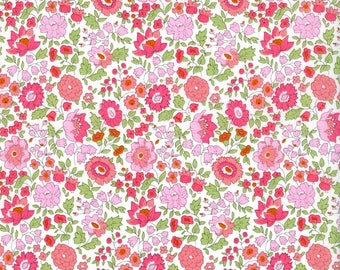 Liberty Tana Lawn Danjo C, Classic collection, buy by the fat quarter/ metre, Flowers, Floral