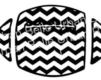 Chevron Football svg, dxf and png cutting file
