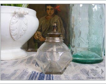antique small french oil lamp - country living