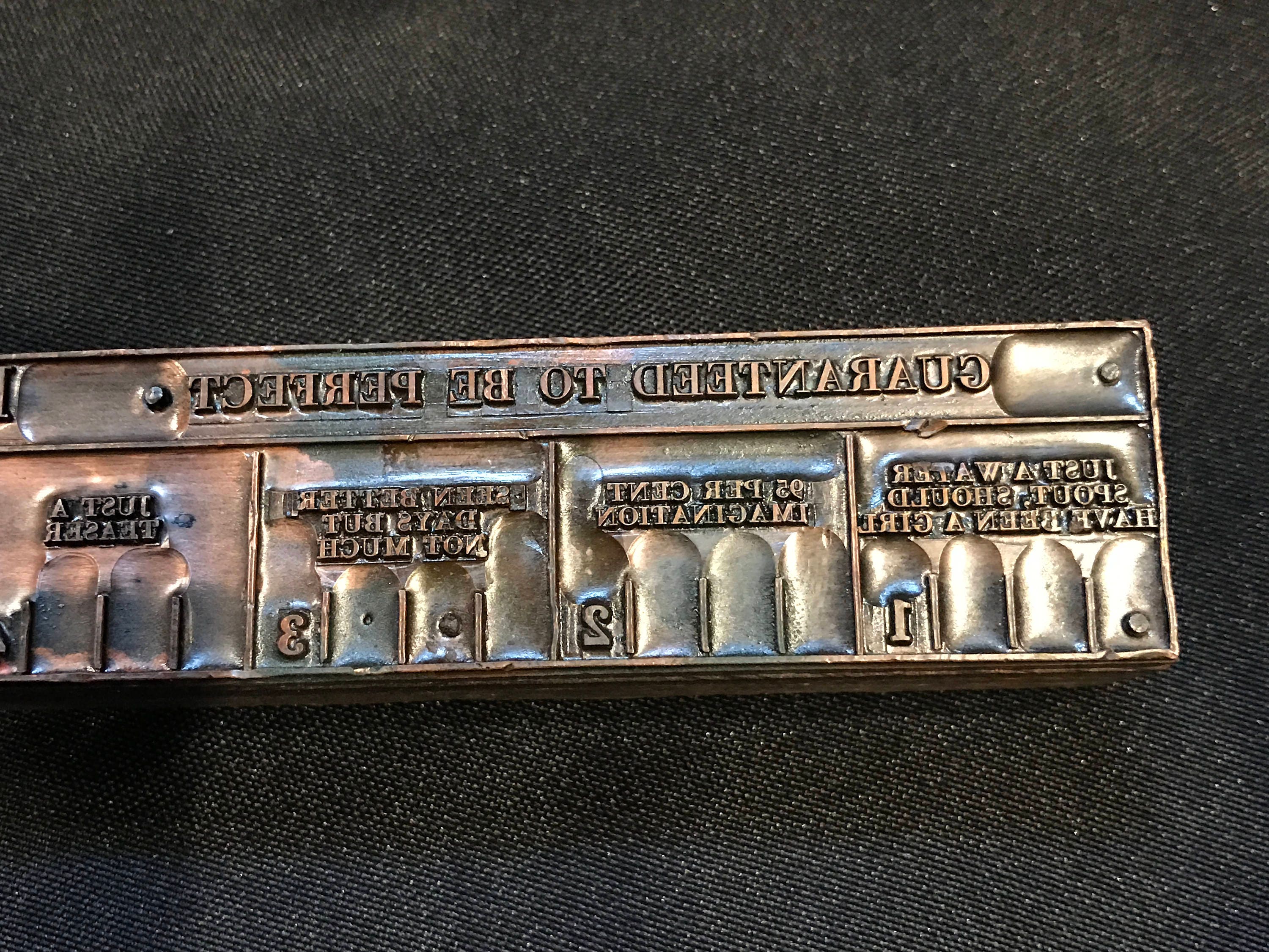 Peter Meter Ruler Stamp on Wood Block from FHAntiques on Etsy Studio