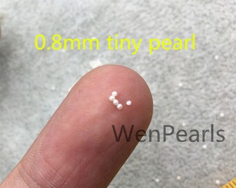 AAA 0.8mm white near round freshwater seed pearls,no hole,Cultured pearl,diy pearl beads,Happiness,birthday,RP1-3A-5