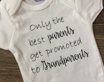 Grandparent Announcement Onesie, Pregnancy Announcement Onesie, Baby Announcement, Grandparent Announcement clothes, Pregnancy Reveal onesie