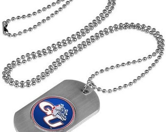 Gonzaga Bulldogs Stainless Steel Dog Tag Necklace