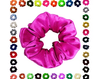 Scrunchies Velvet (Free Shipping) Ponytail Holder Hair Accessories Available in 40+ Colors Made in USA