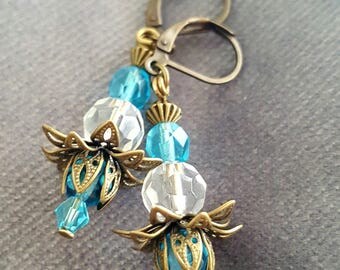 Vintage Inspired Crystal Earrings