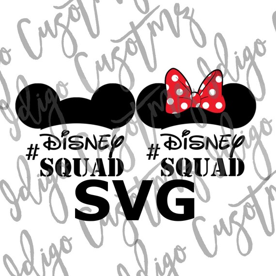 Disney Squad SVG Make Your Own Print Cut Crafts Shirts